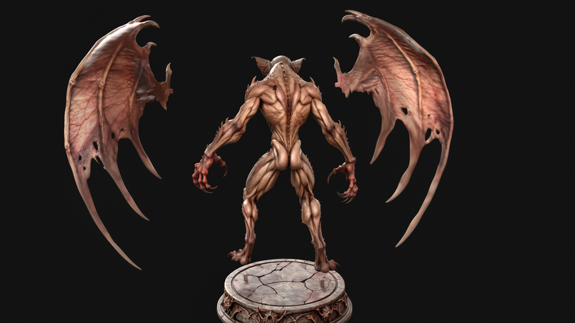 Old Vampire 3D Print Ready Figurine 3D Model