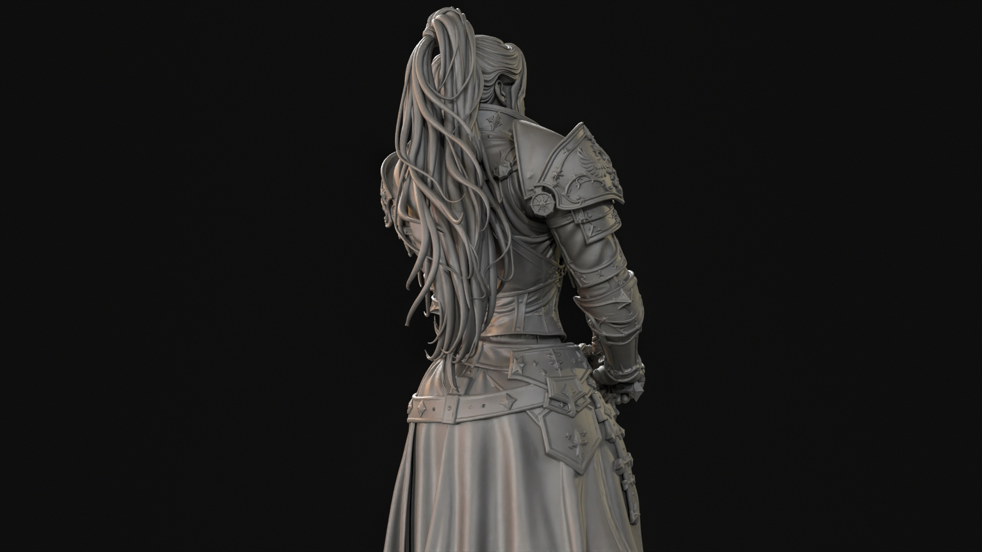 Samurai Woman 3D Print Ready Figurine 3D Model