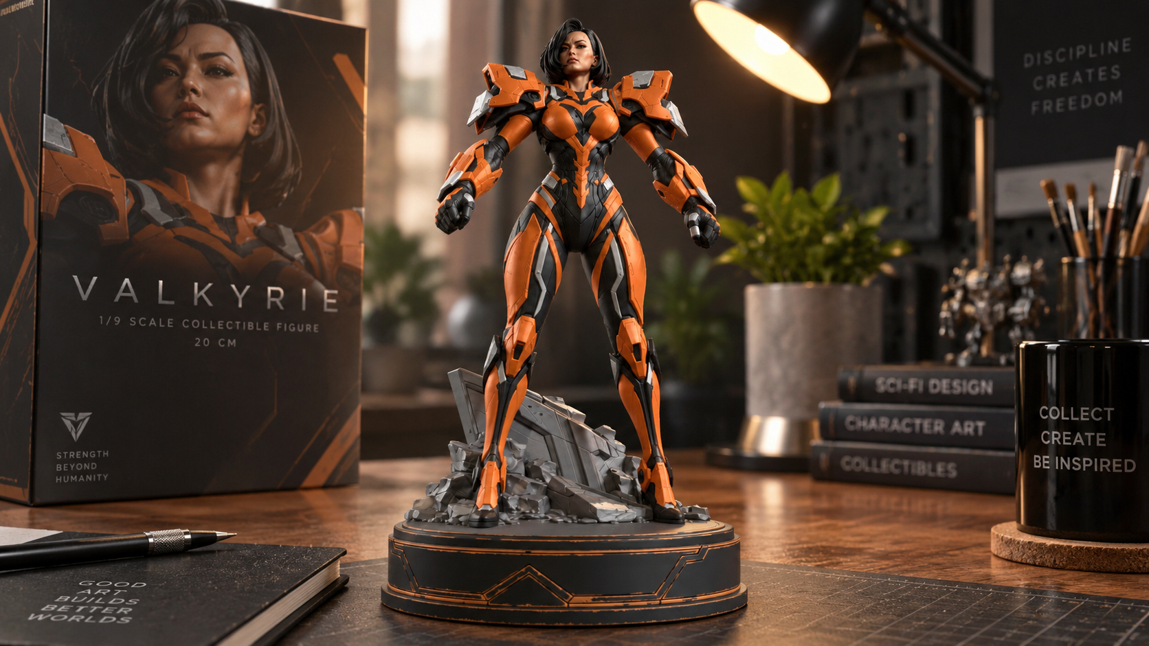 Sci-Fi Armor Woman 3D Print Ready Figurine 3D Model