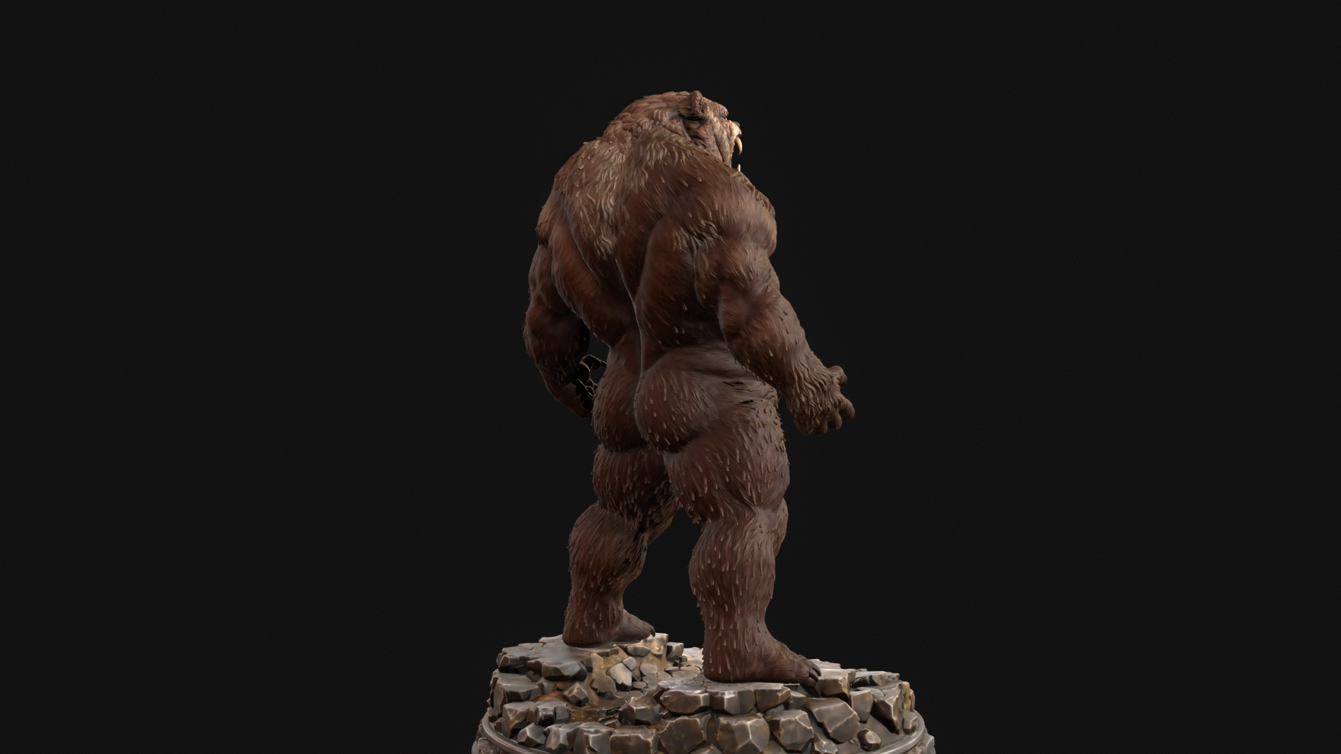 Werebear Berserker 3D Print Ready Figurine 3D Model