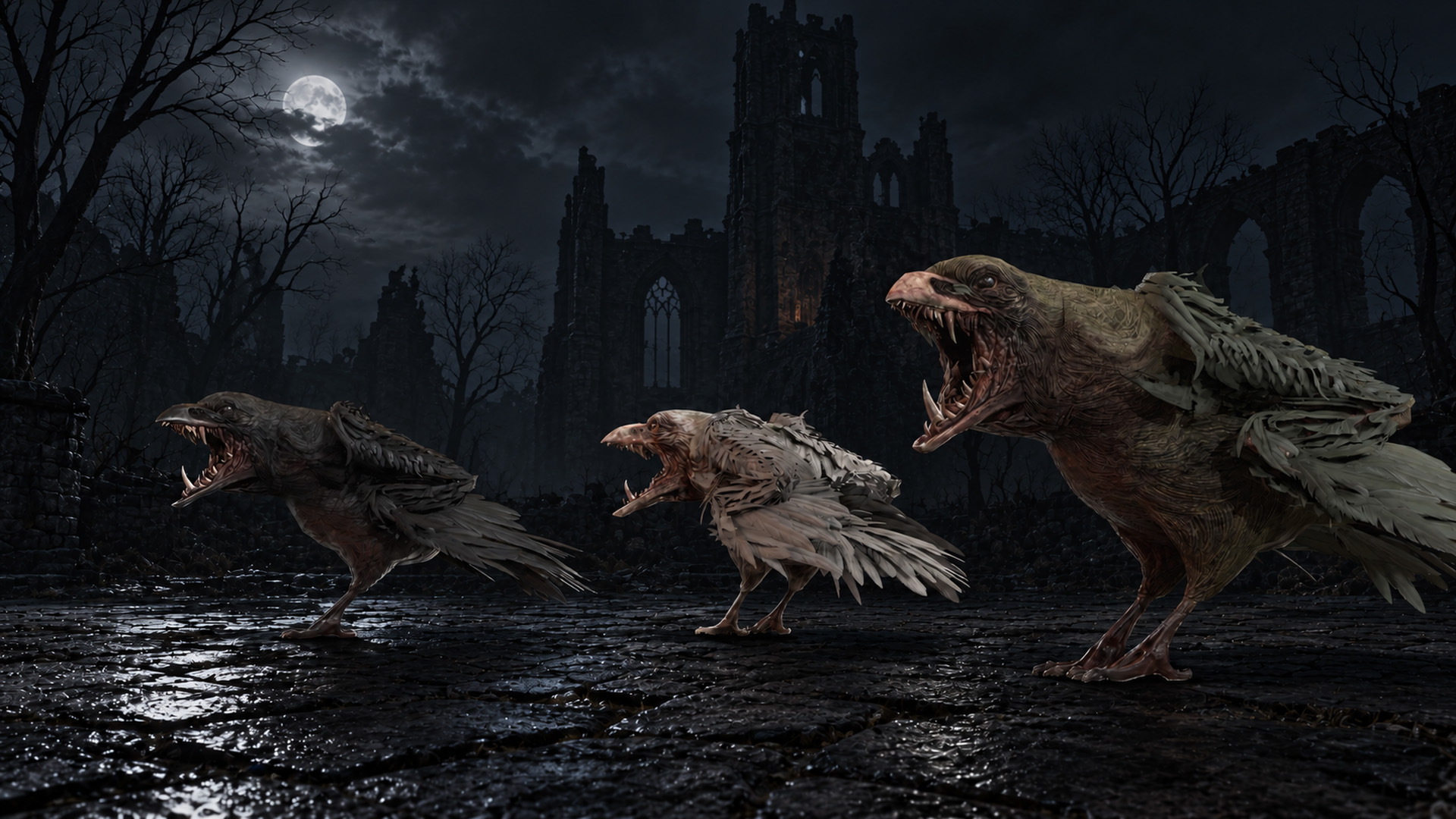Zombie Raven 3D Model