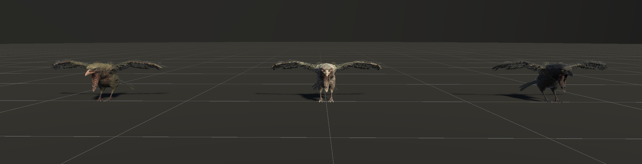 Zombie Raven 3D Model