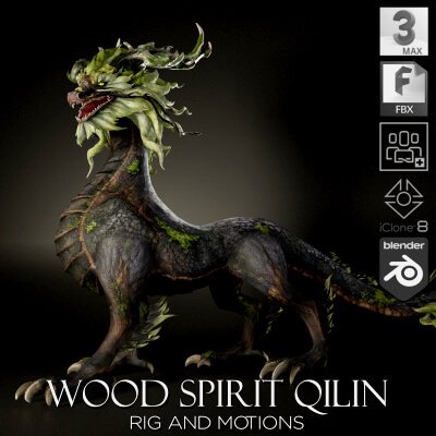 Wood Spirit Qilin-D2