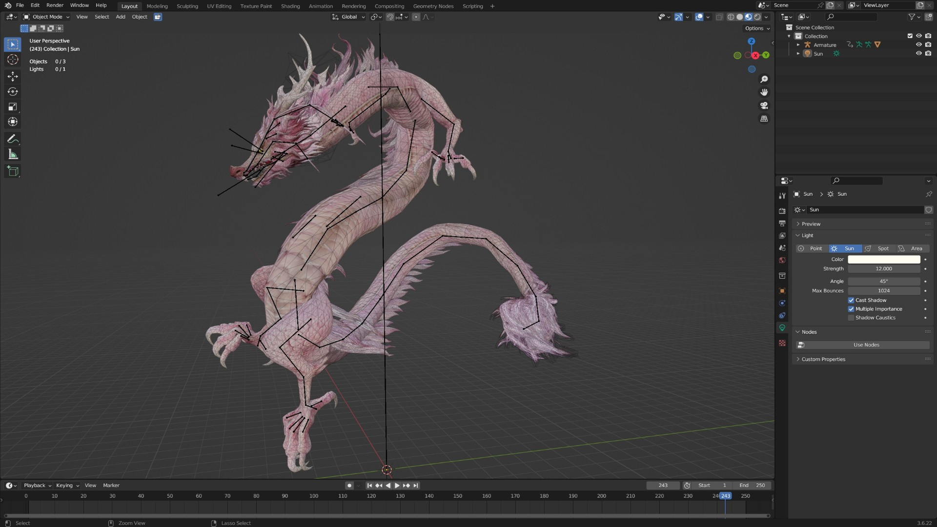 Roselyth Dragon-D4 3D Model