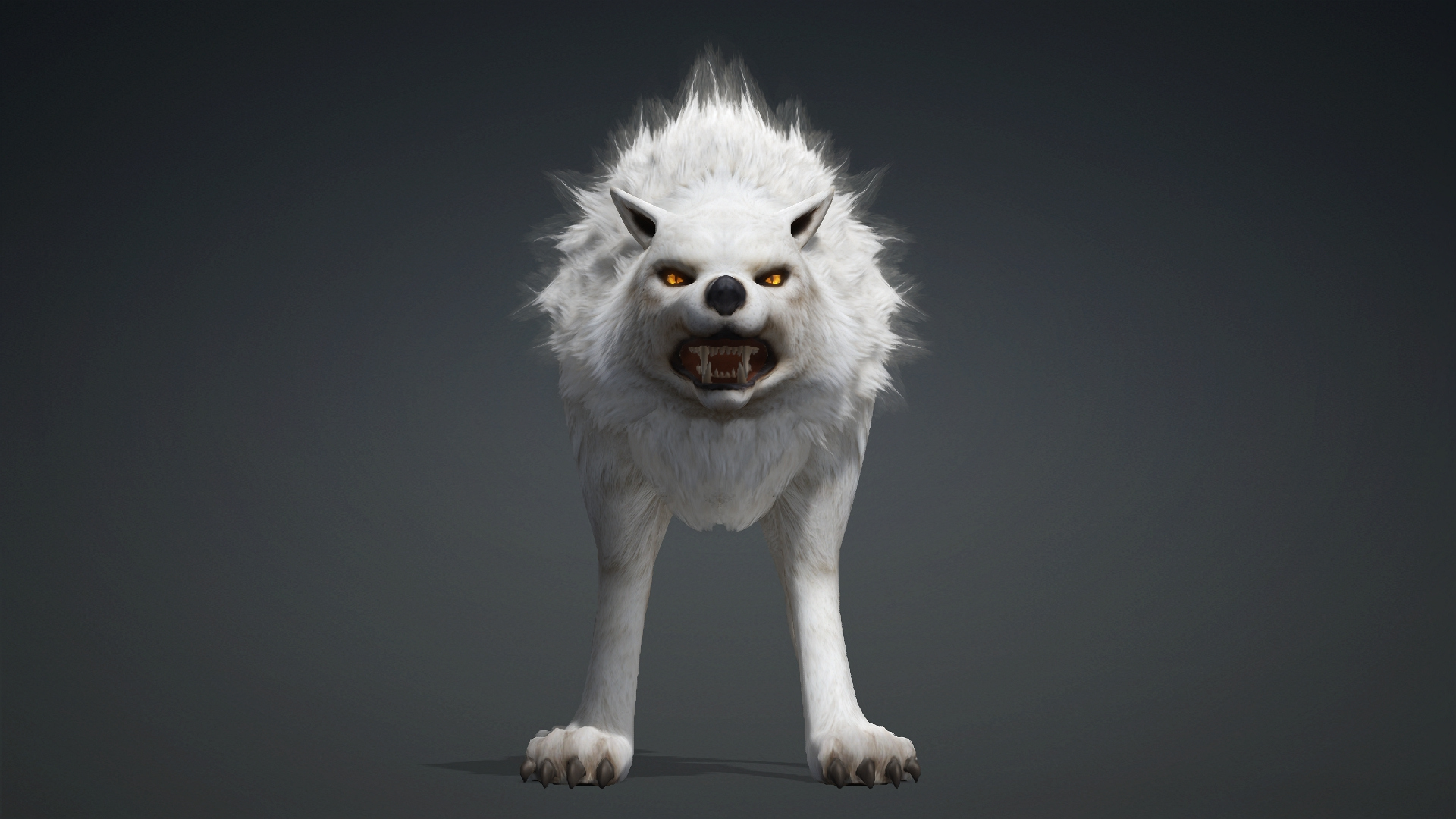 Wolf-C1-Animated 3D Model