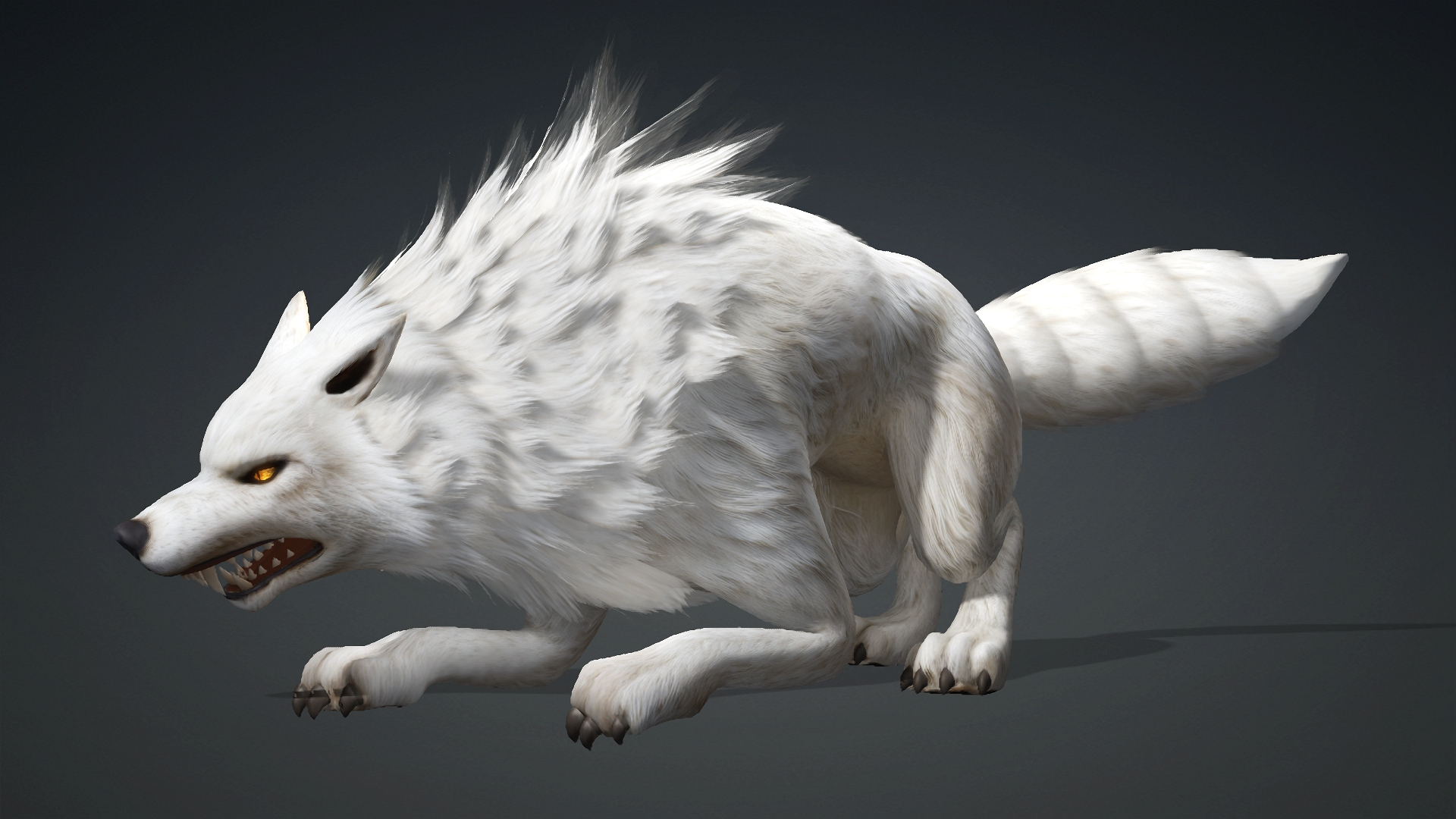 Wolf-C1-Animated 3D Model