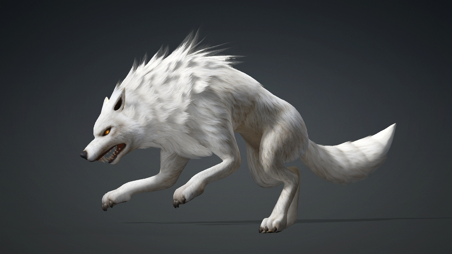Wolf-C1-Animated 3D Model