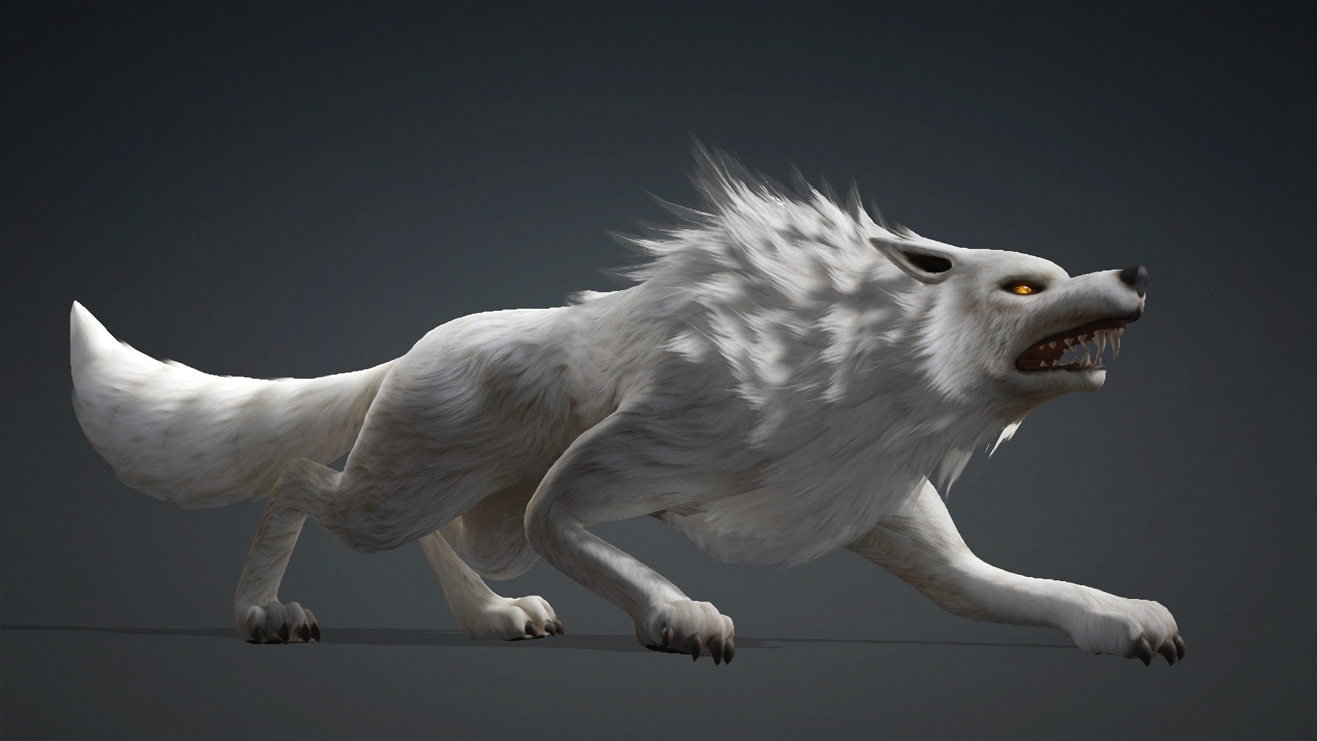 Wolf-C1-Animated 3D Model