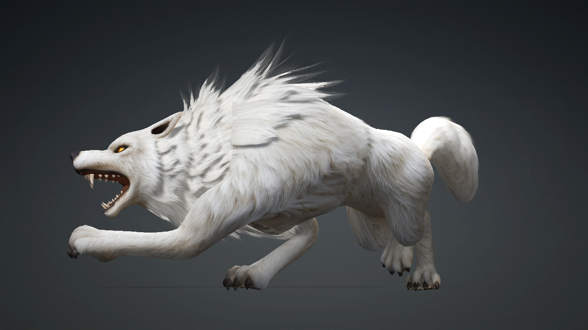 Wolf-C1-Animated 3D Model
