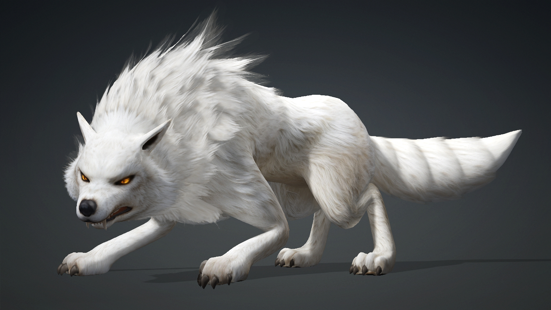 Wolf-C1-Animated 3D Model