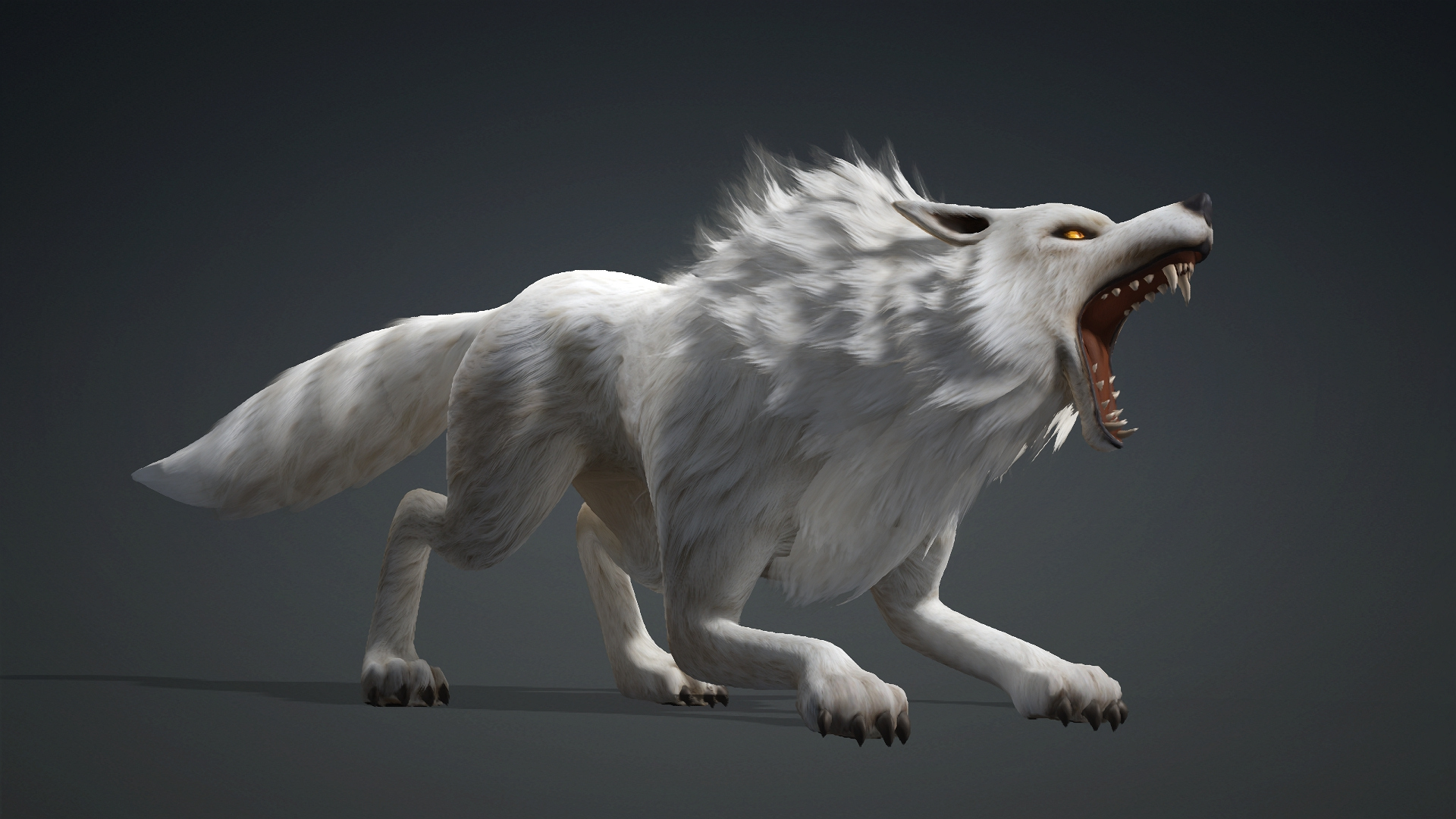 Wolf-C1-Animated 3D Model
