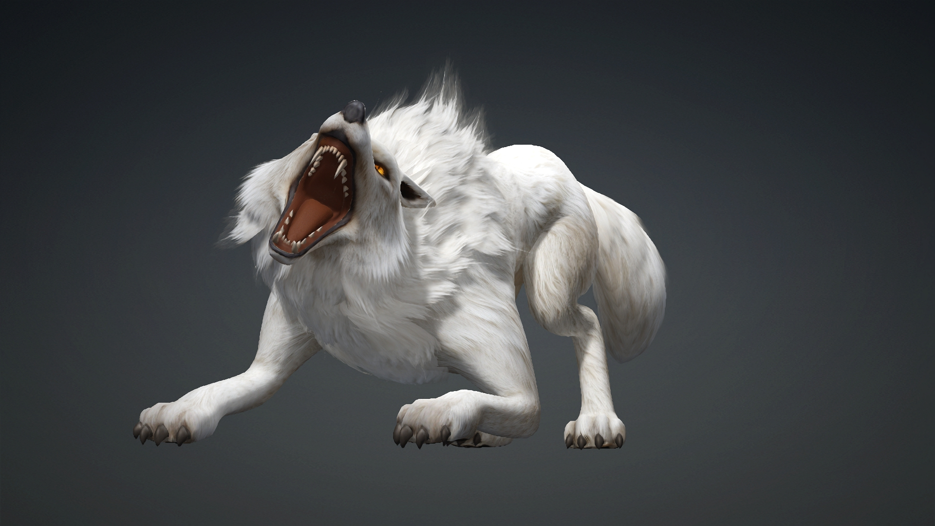 Wolf-C1-Animated 3D Model