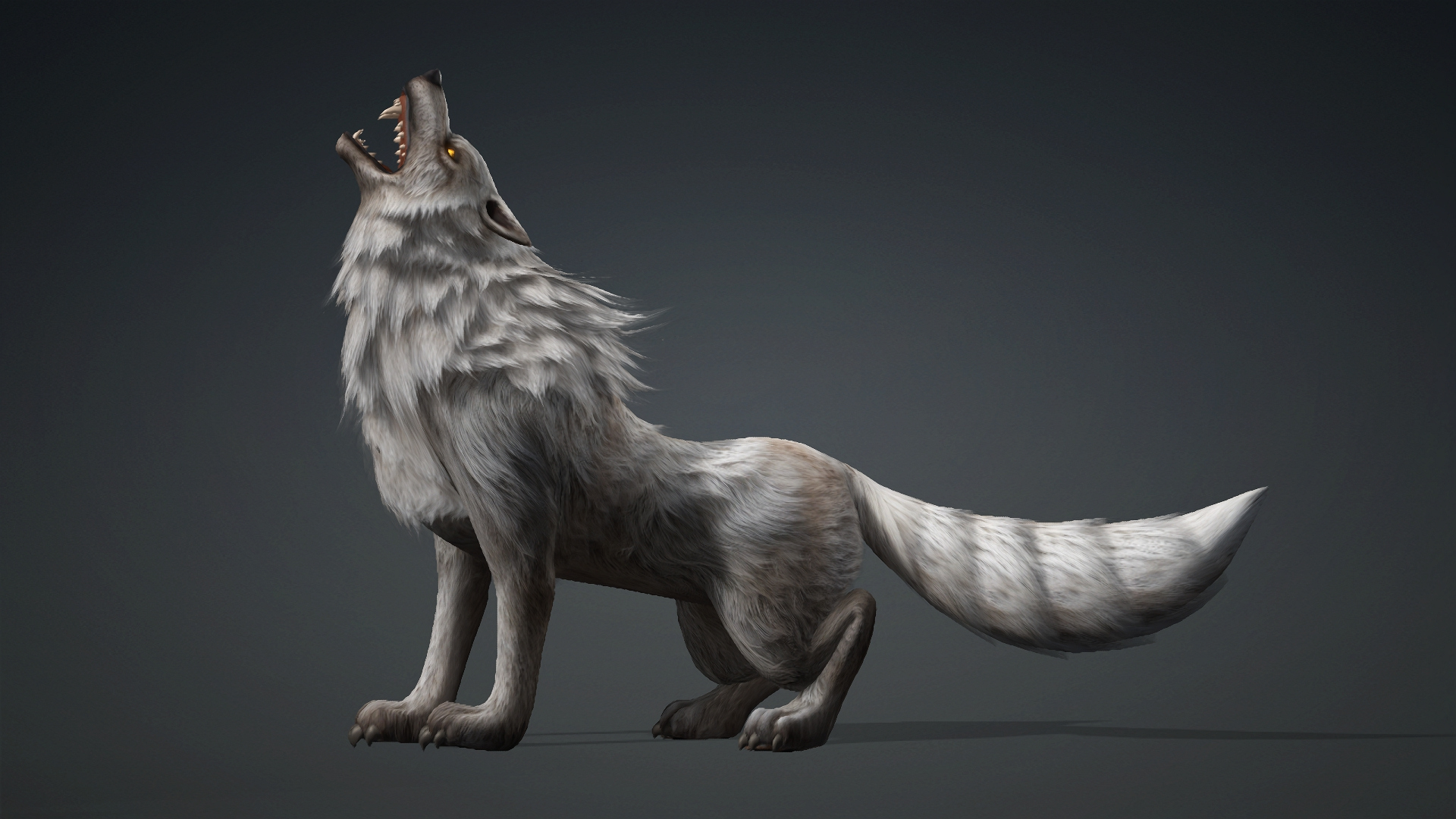 Wolf-C2-Animated 3D Model
