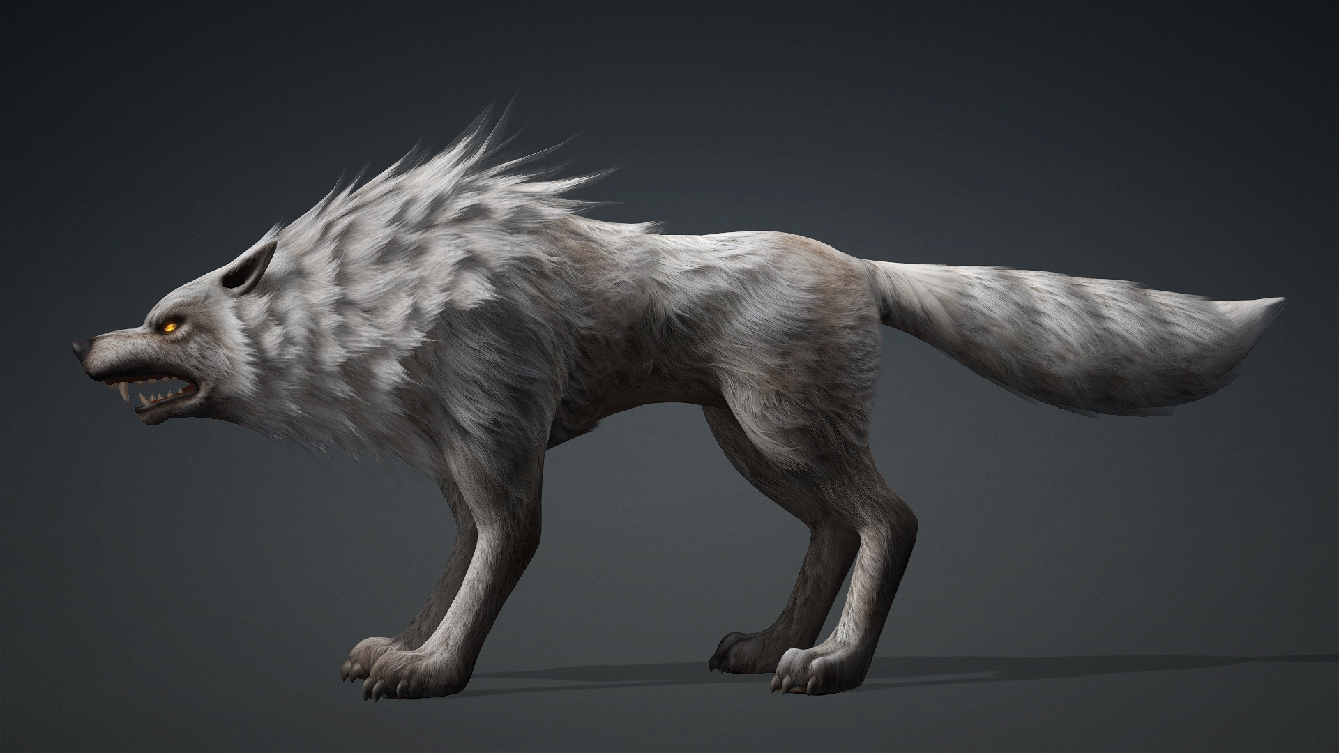 Wolf-C2-Animated 3D Model