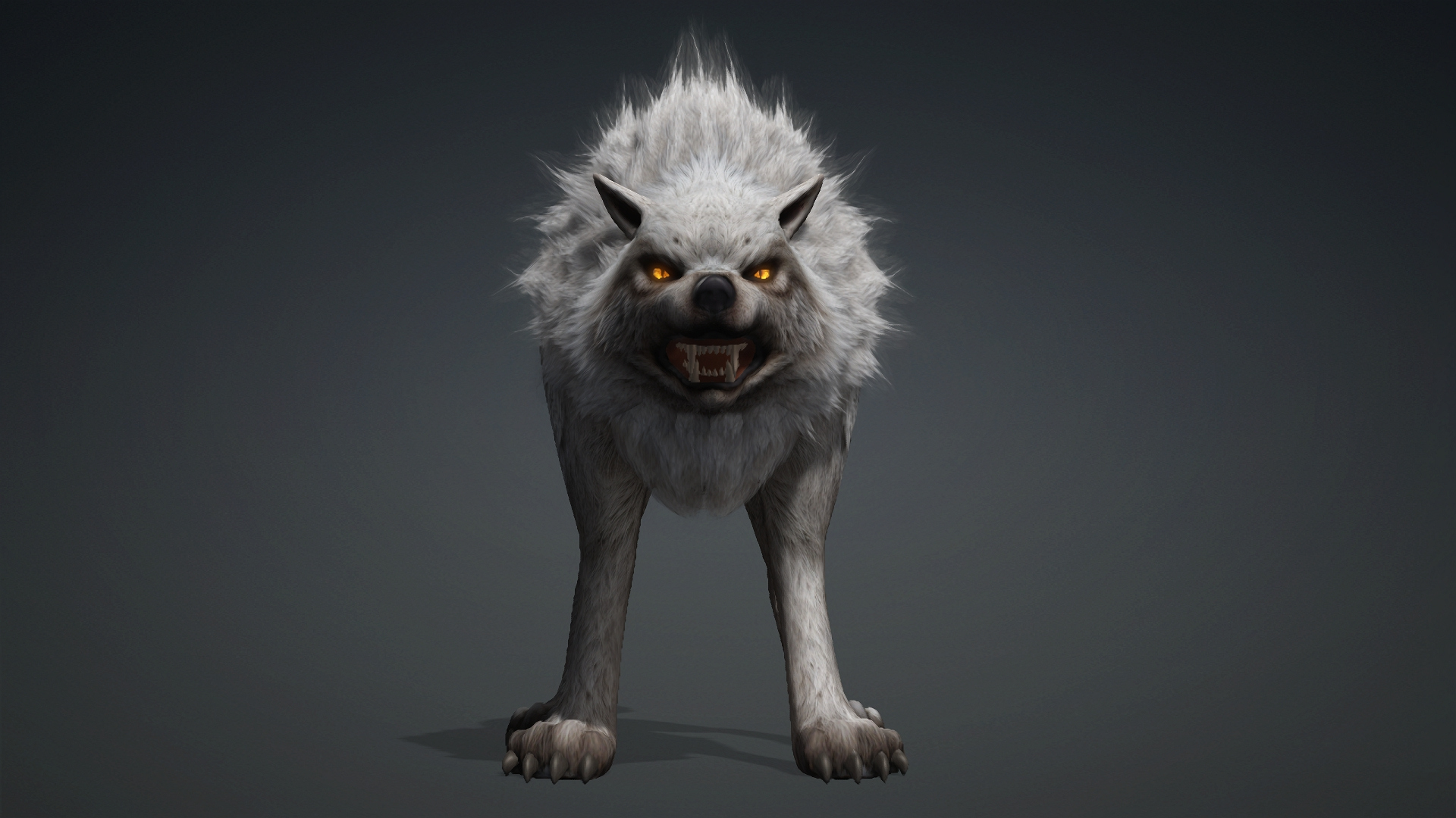 Wolf-C2-Animated 3D Model