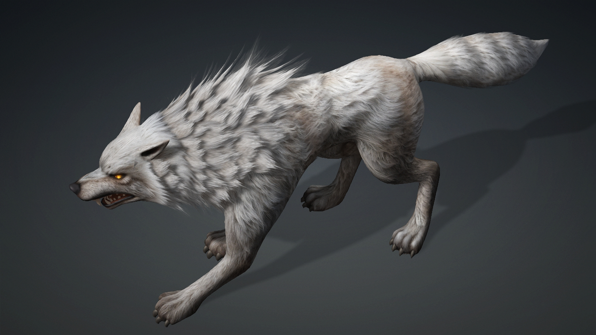 Wolf-C2-Animated 3D Model