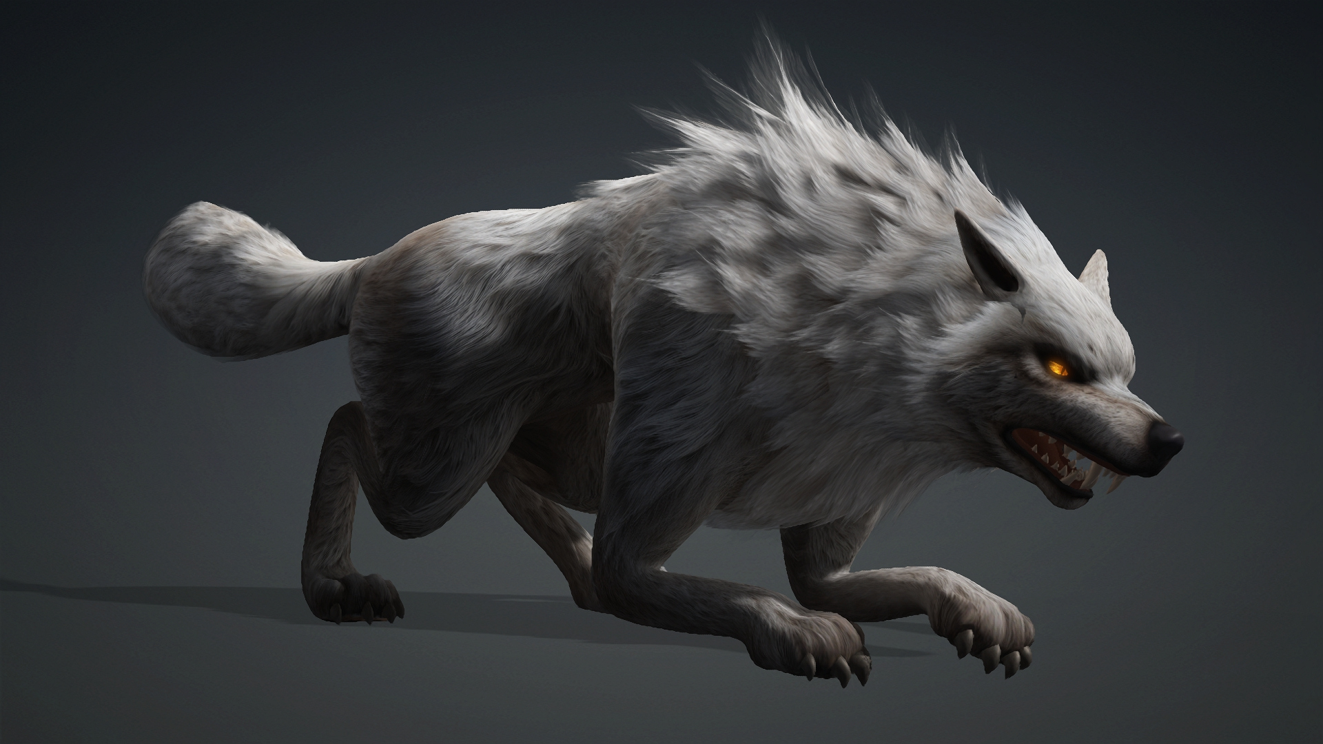 Wolf-C2-Animated 3D Model