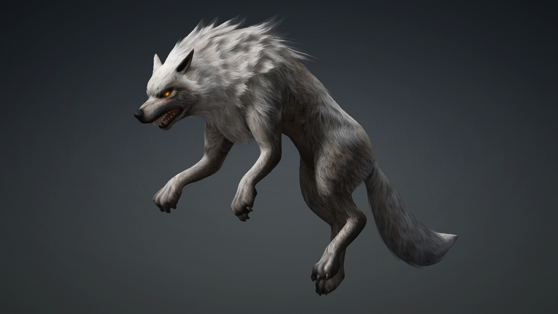 Wolf-C2-Animated 3D Model