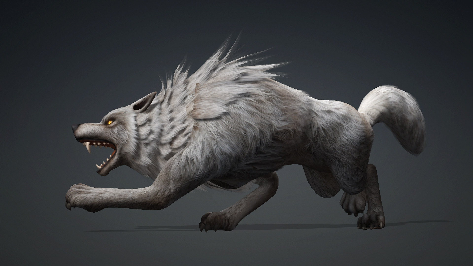 Wolf-C2-Animated 3D Model