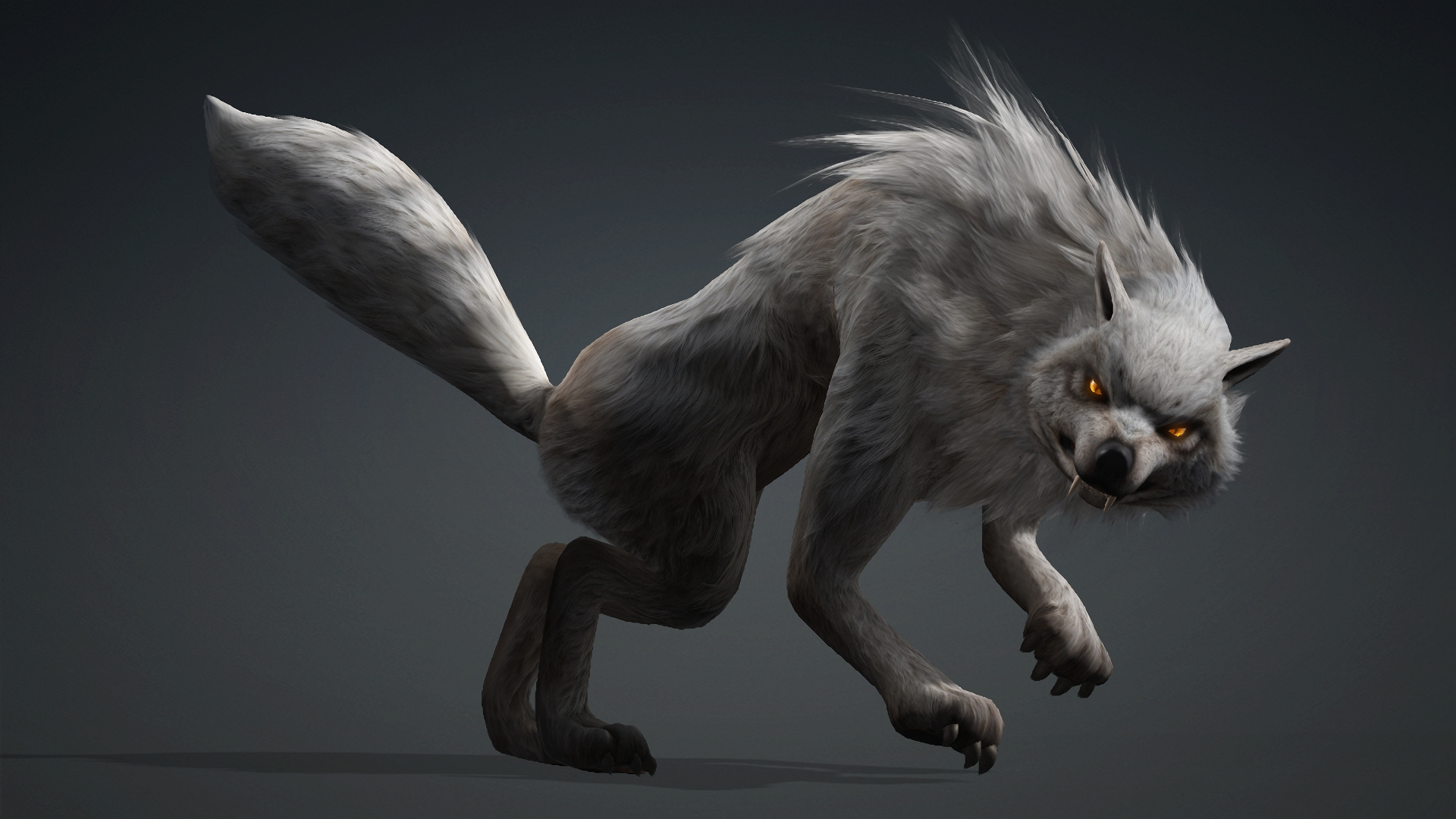 Wolf-C2-Animated 3D Model