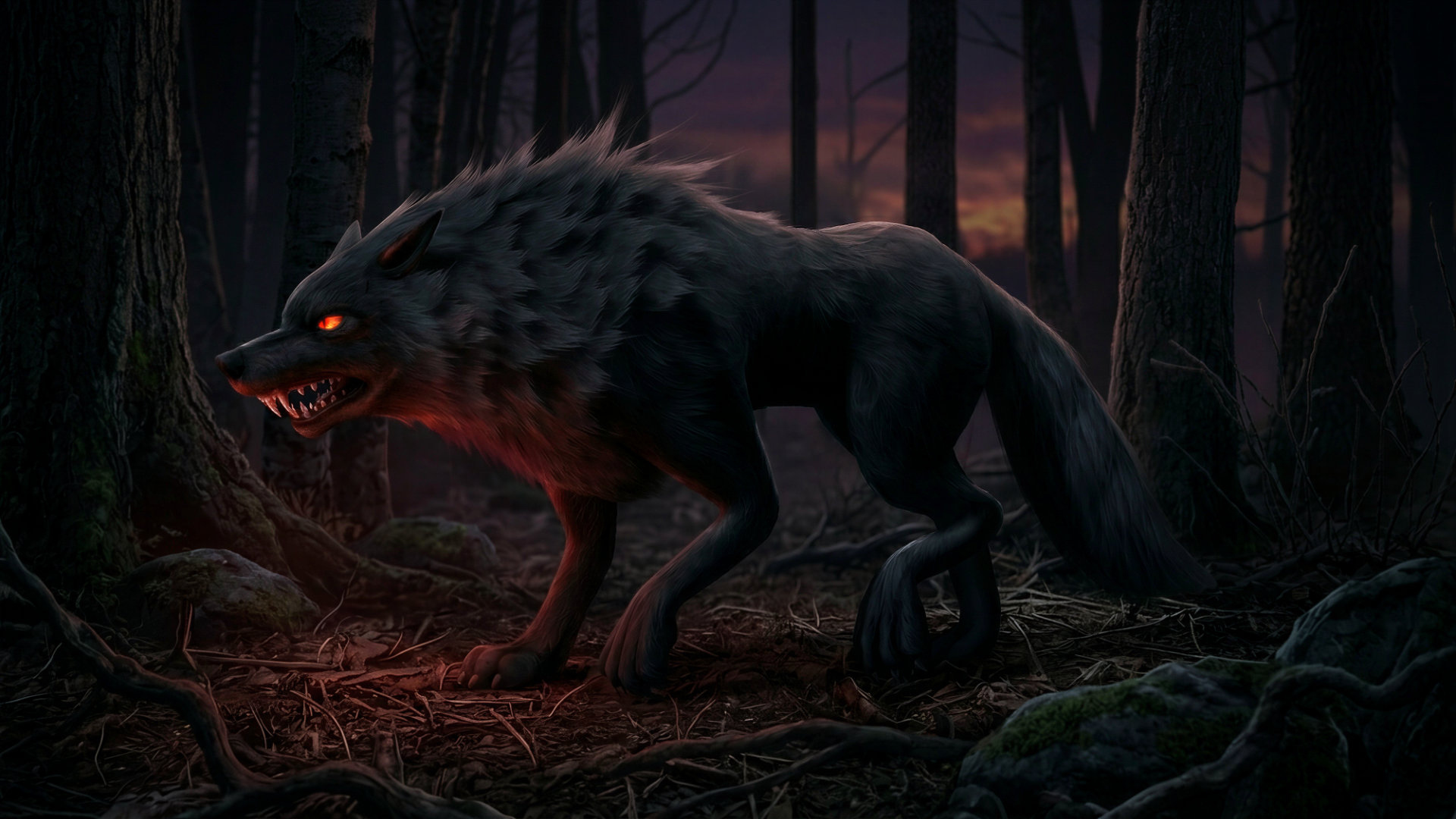 Wolf-C3-Animated 3D Model