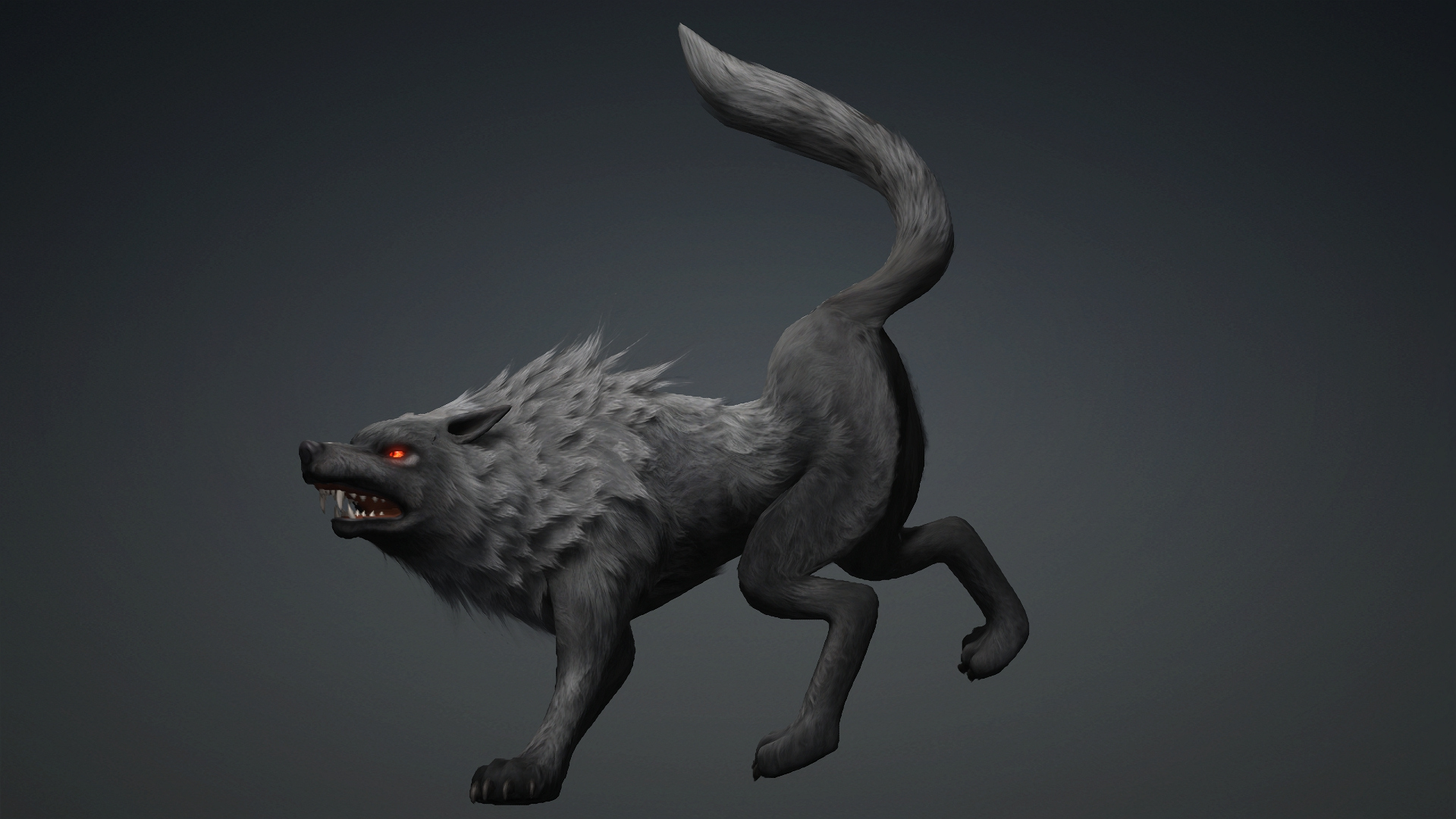 Wolf-C3-Animated 3D Model
