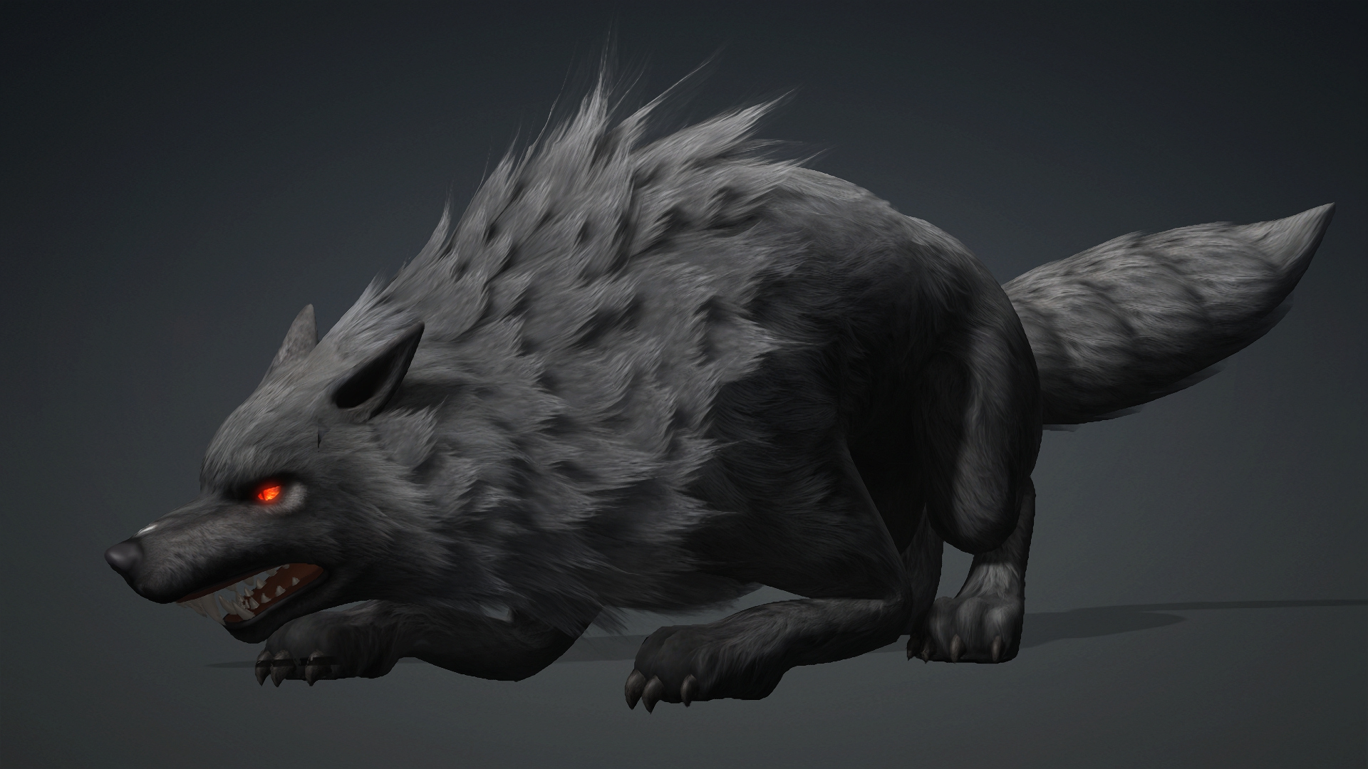 Wolf-C3-Animated 3D Model