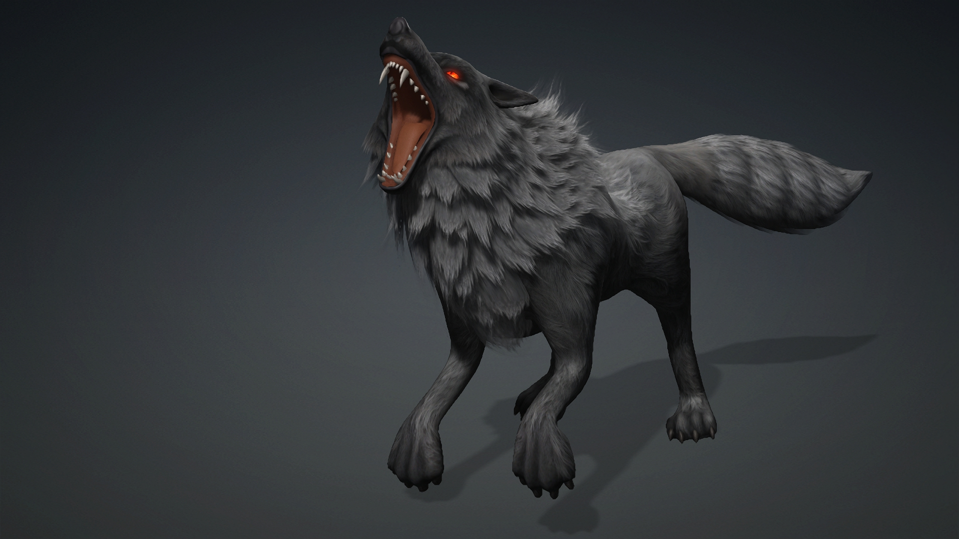 Wolf-C3-Animated 3D Model
