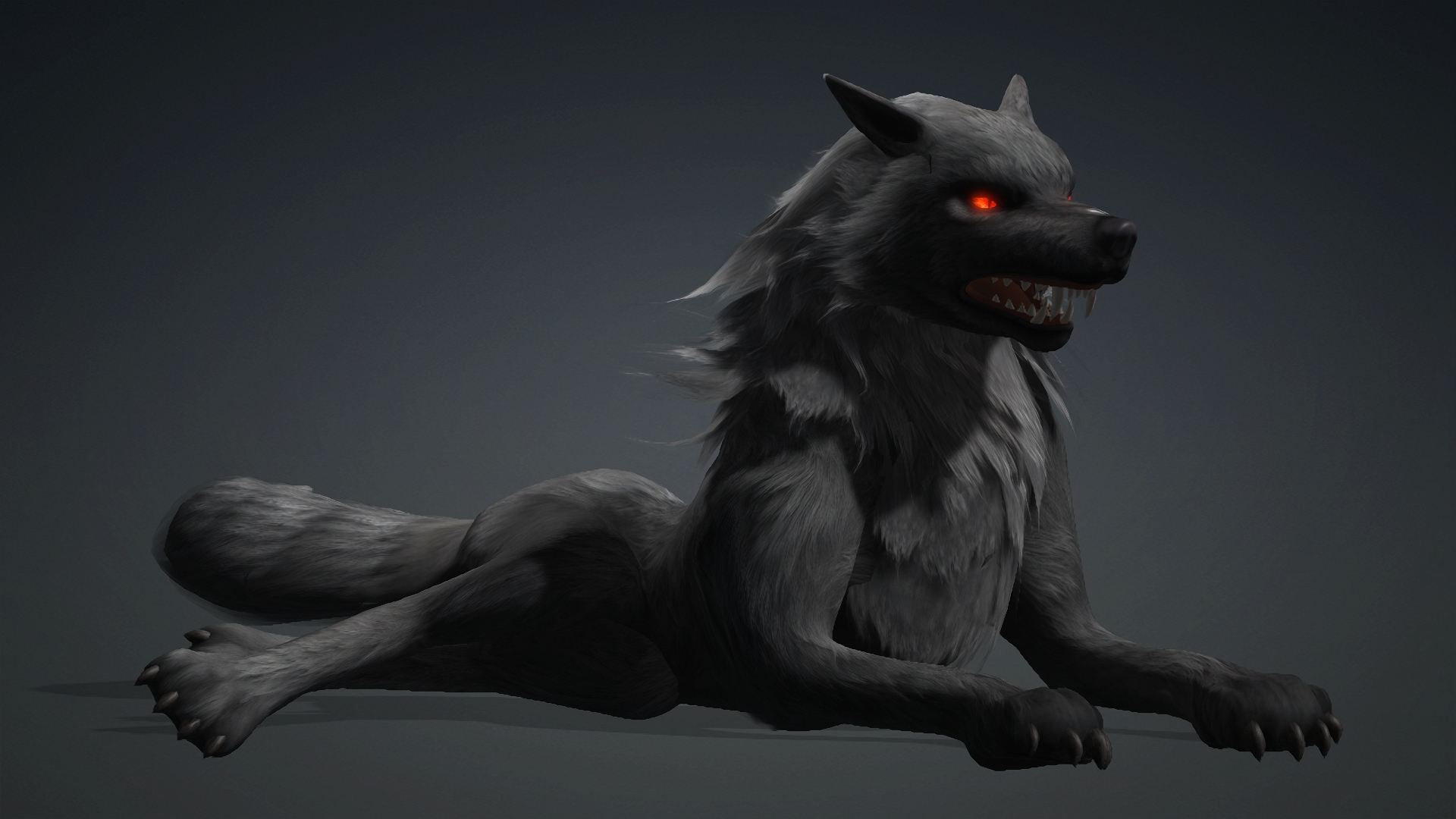 Wolf-C3-Animated 3D Model