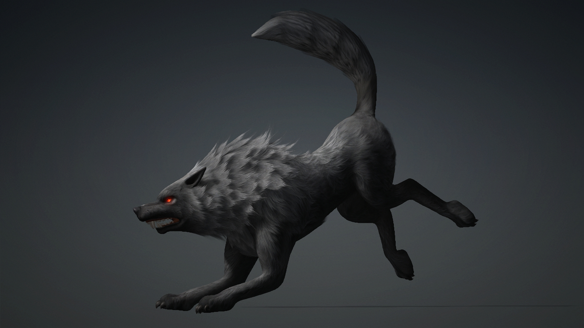 Wolf-C3-Animated 3D Model