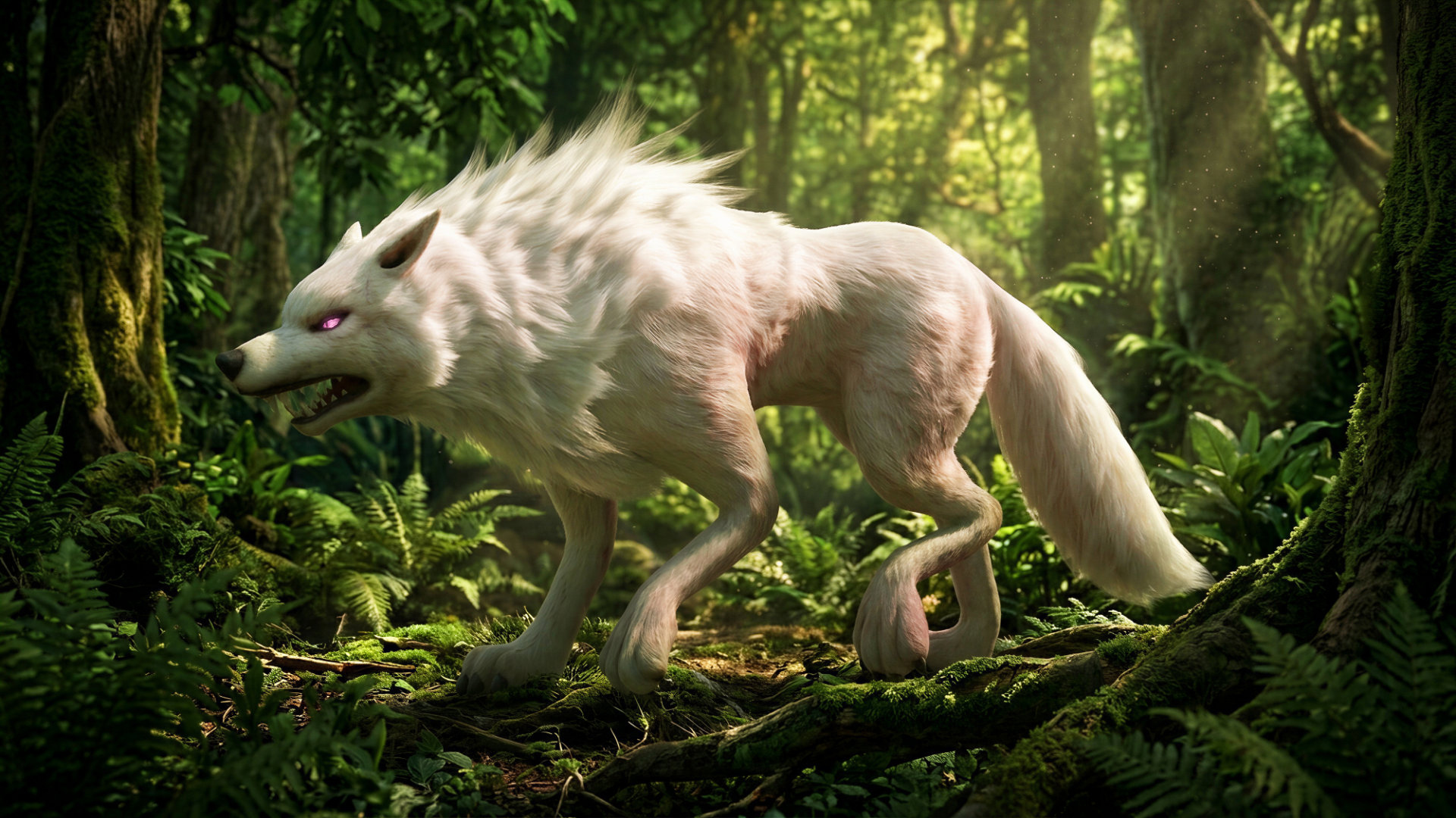 Wolf-C4-Animated 3D Model