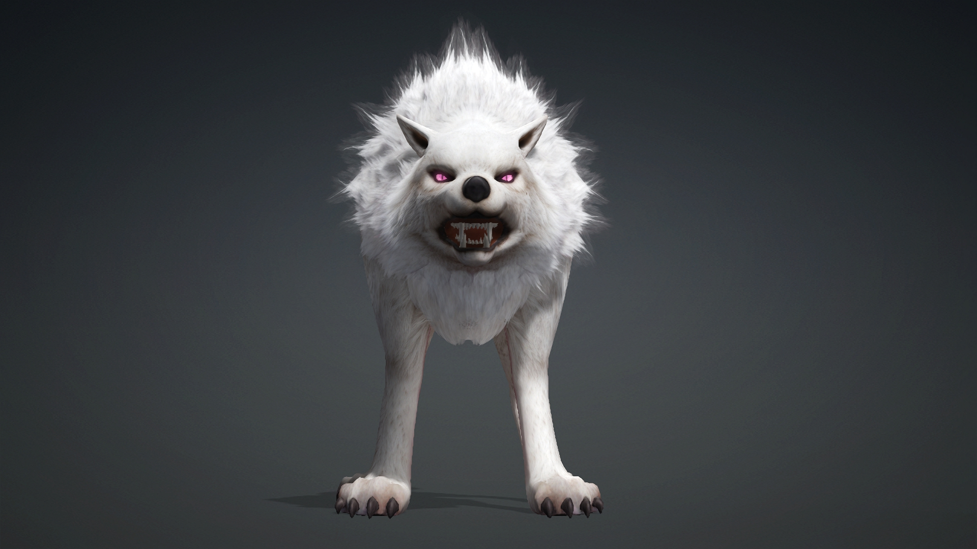 Wolf-C4-Animated 3D Model