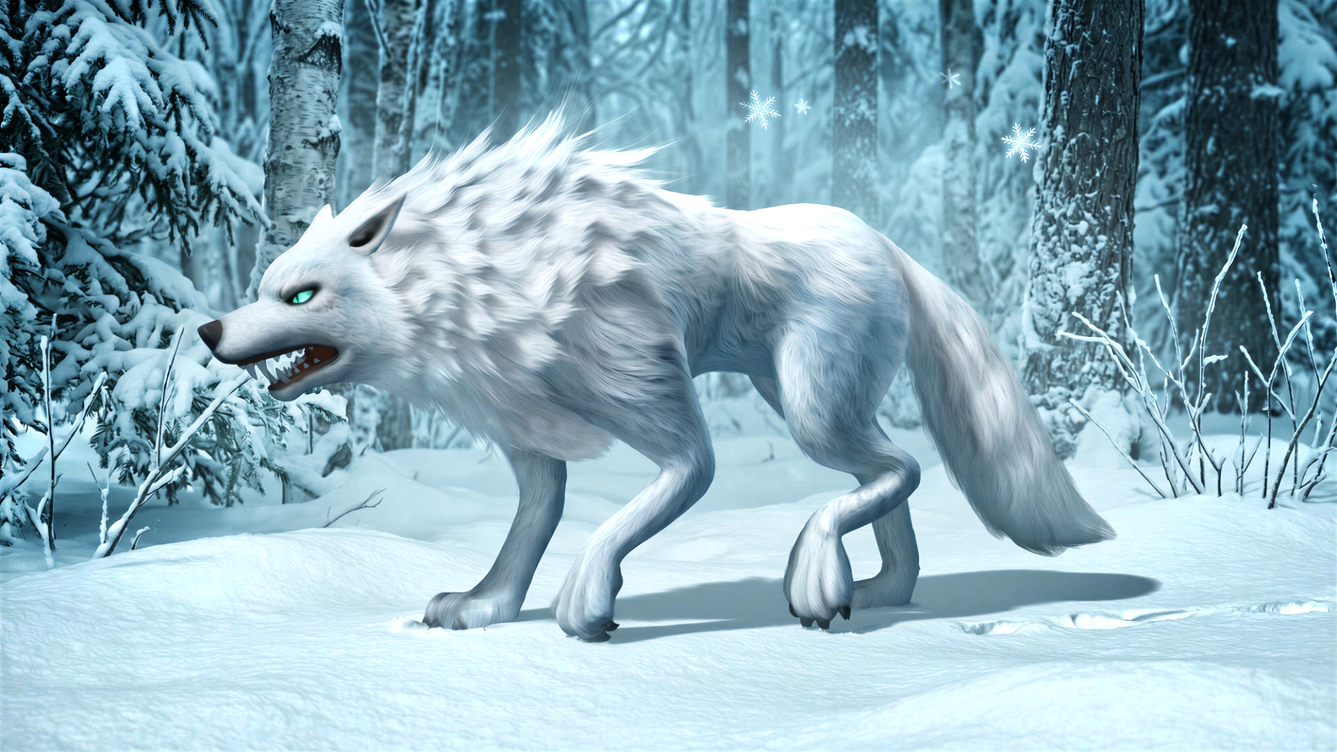 Wolf-C5-Animated 3D Model