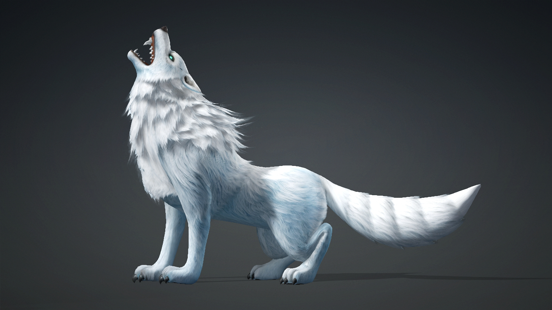 Wolf-C5-Animated 3D Model