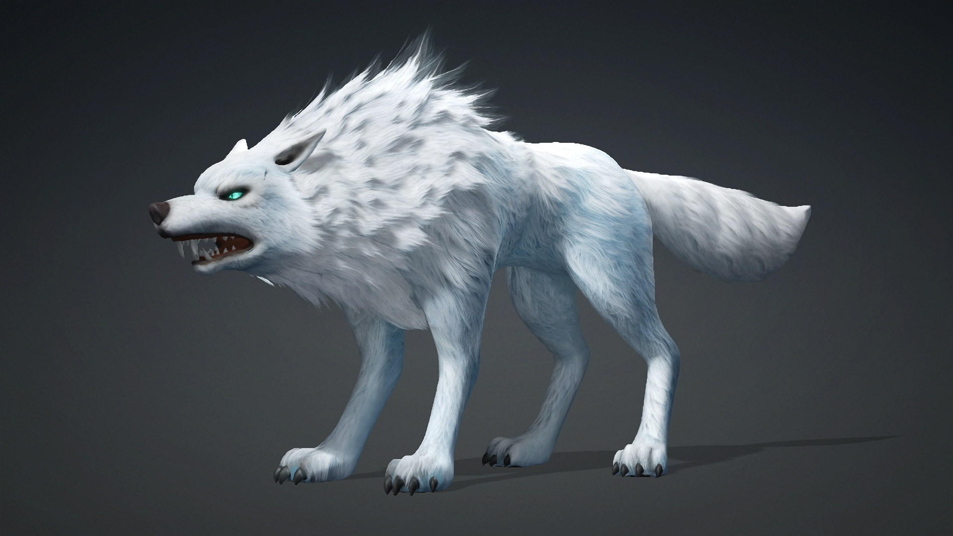 Wolf-C5-Animated 3D Model