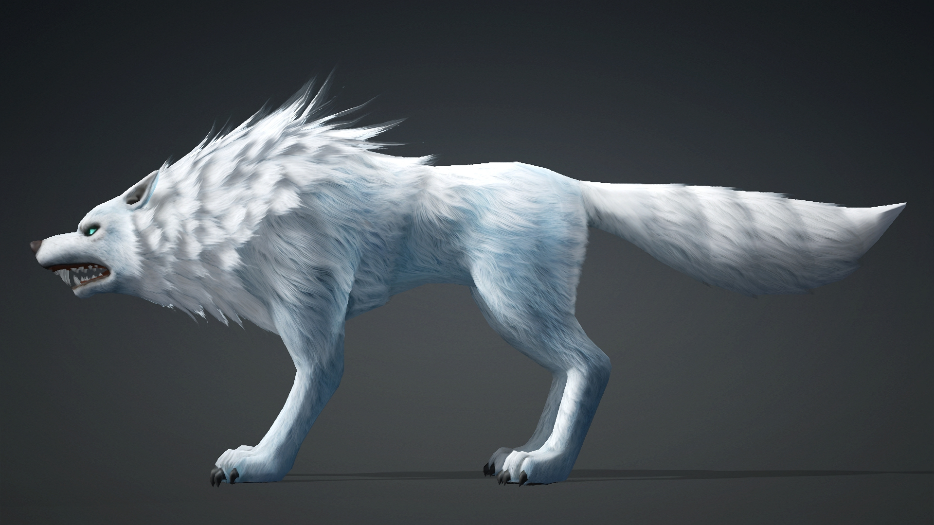 Wolf-C5-Animated 3D Model
