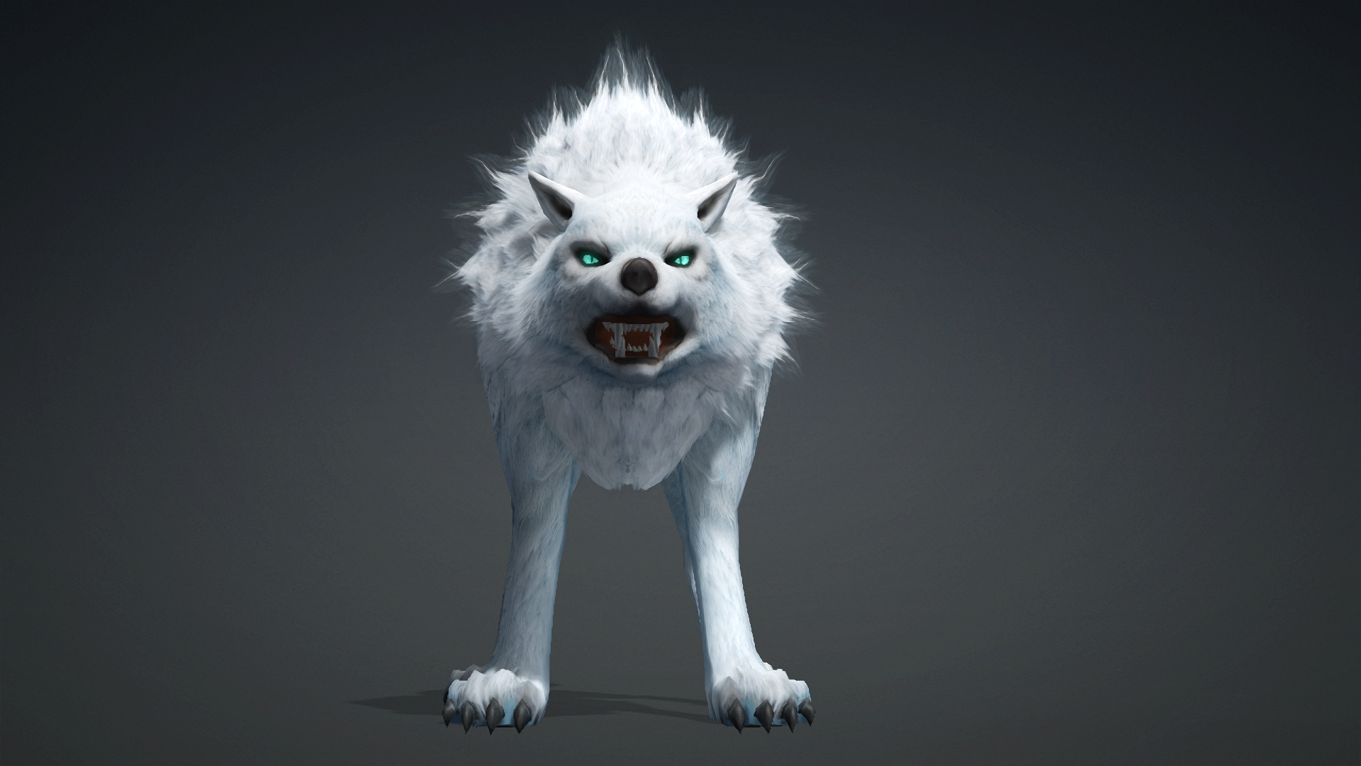 Wolf-C5-Animated 3D Model