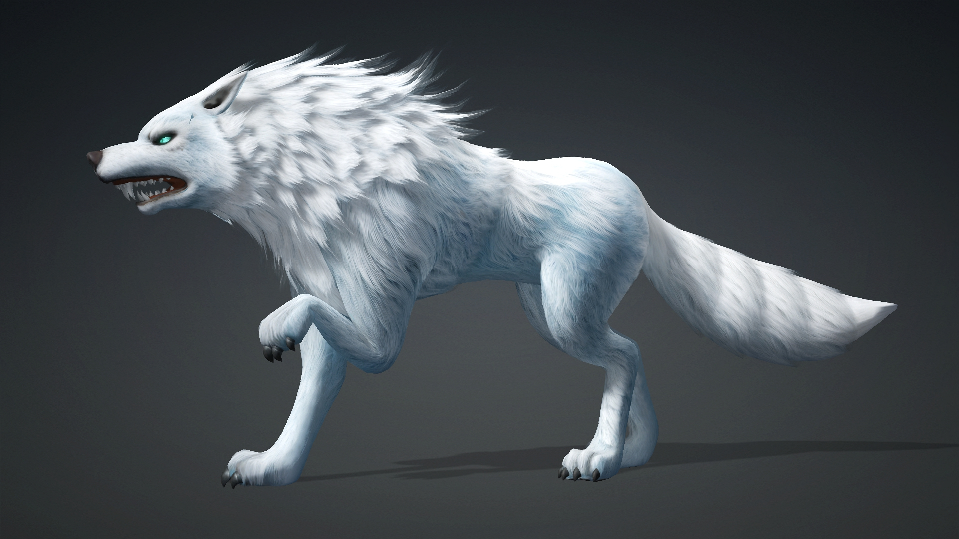 Wolf-C5-Animated 3D Model