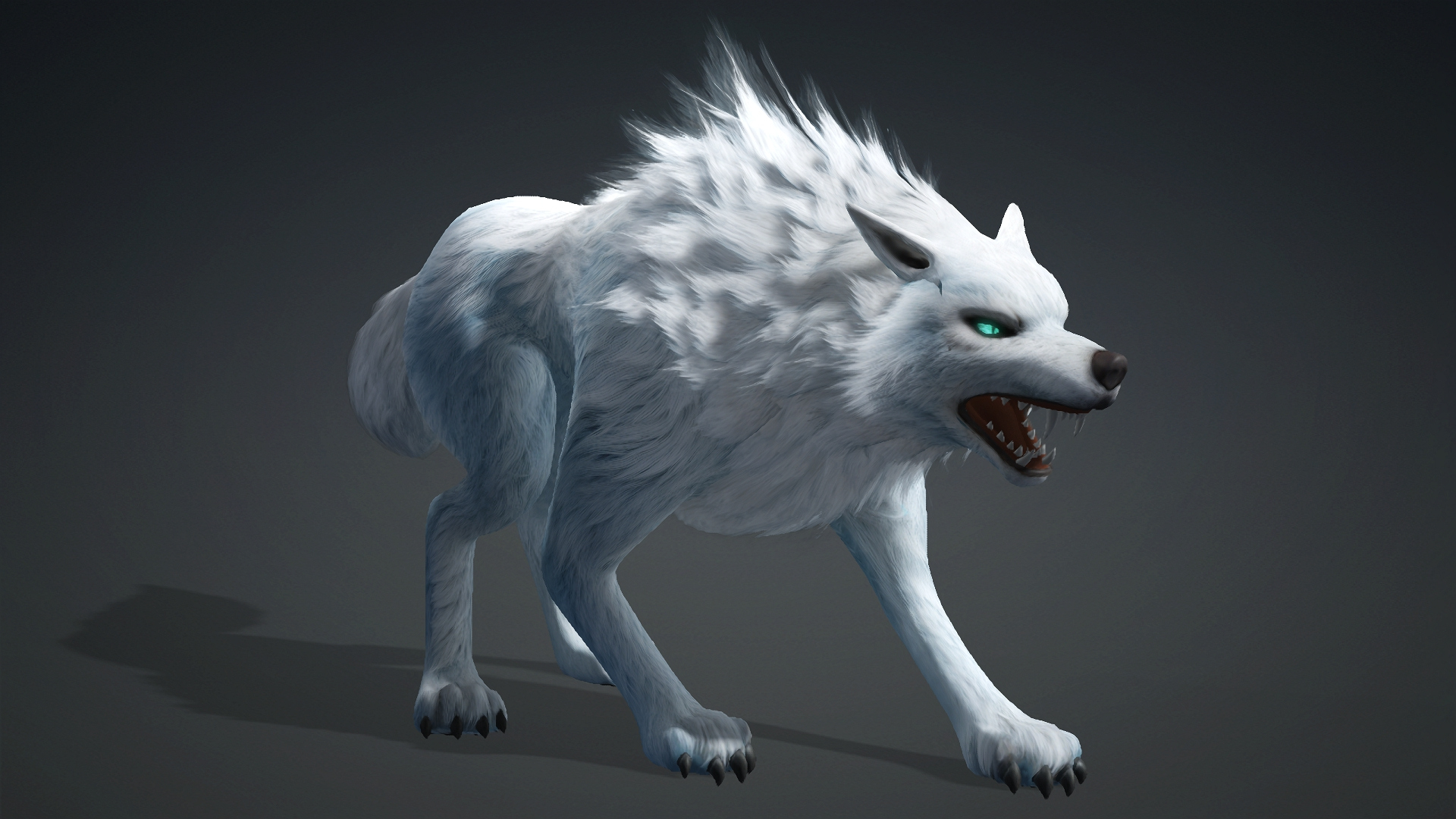 Wolf-C5-Animated 3D Model