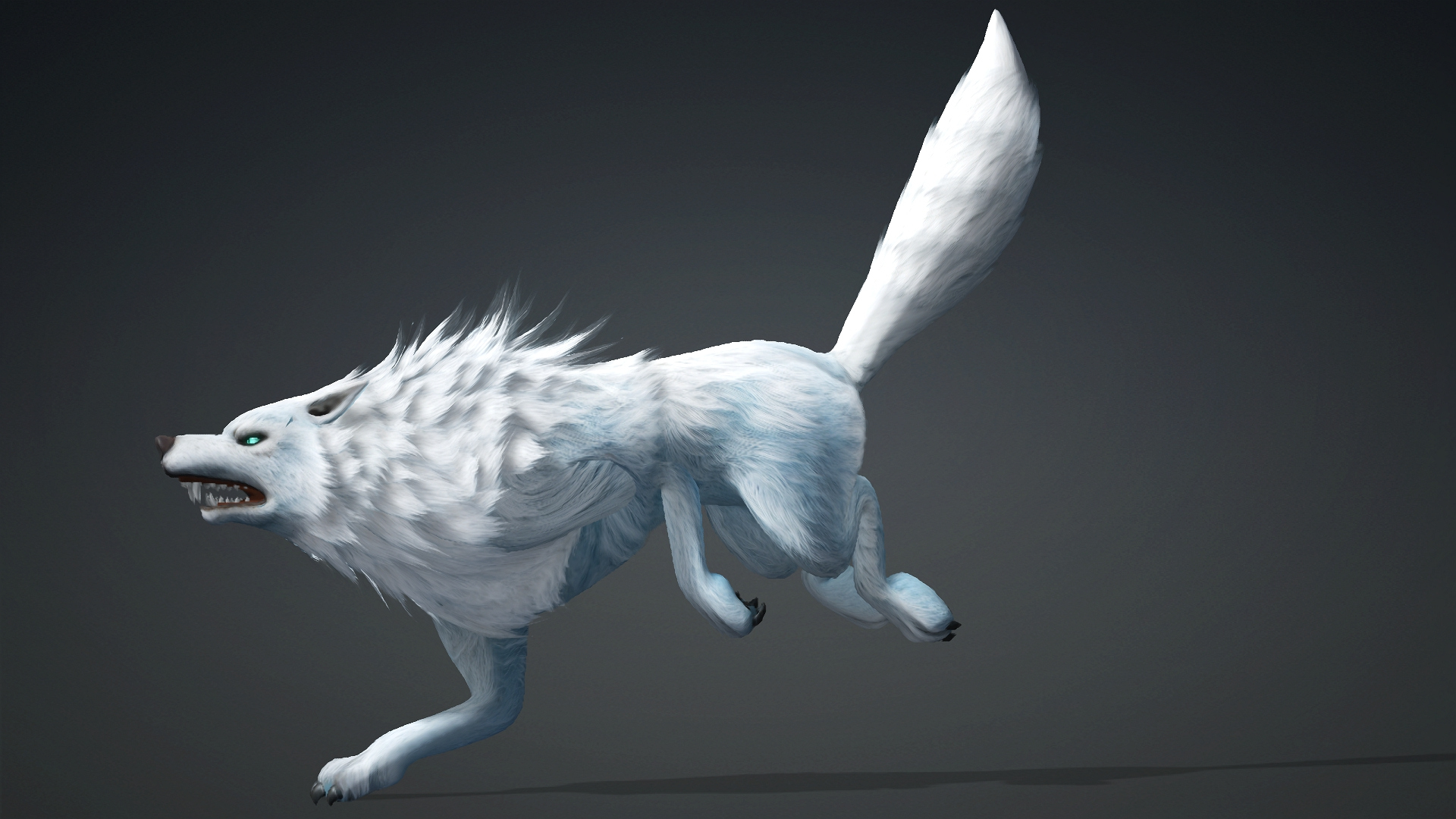 Wolf-C5-Animated 3D Model
