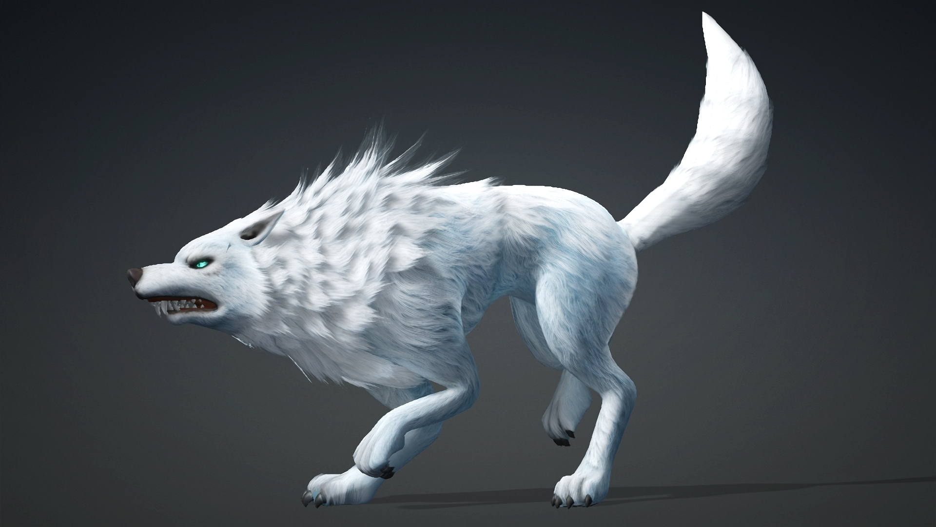 Wolf-C5-Animated 3D Model
