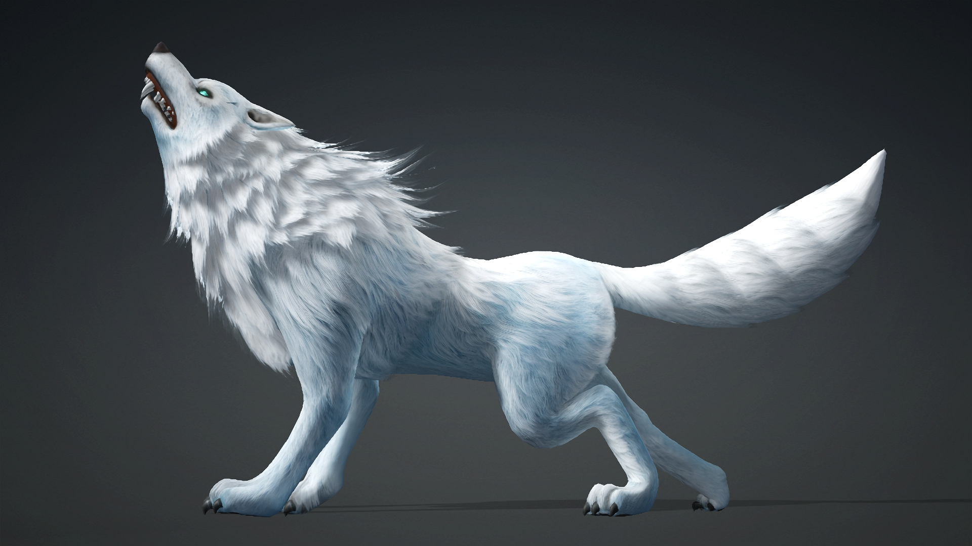 Wolf-C5-Animated 3D Model