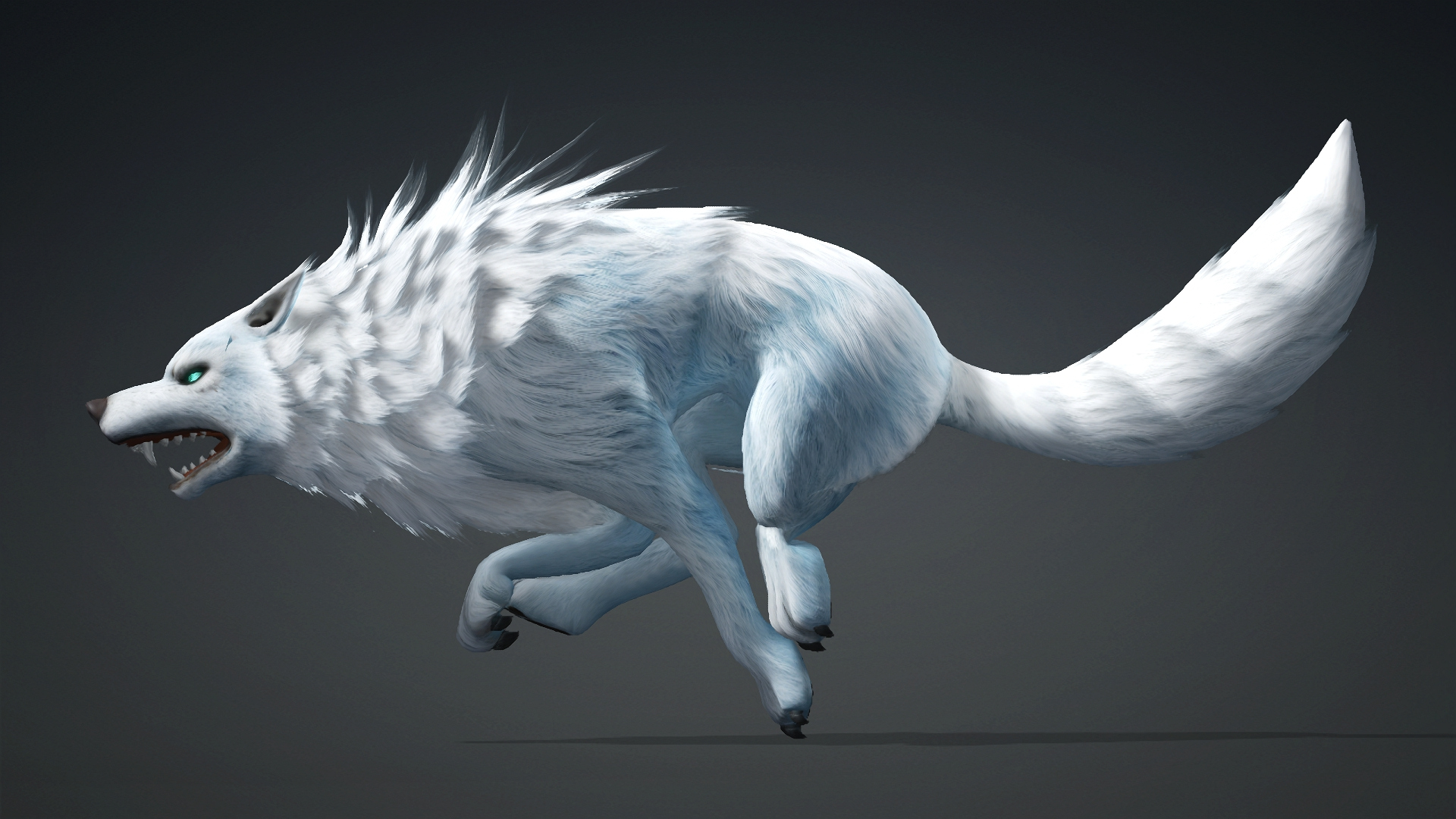 Wolf-C5-Animated 3D Model