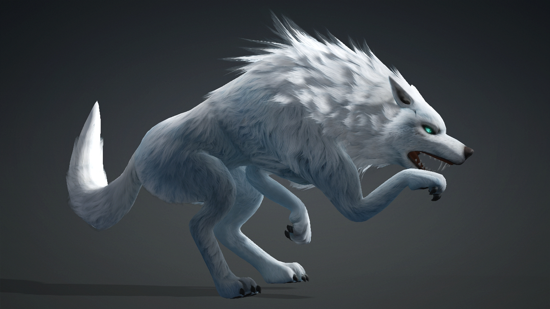Wolf-C5-Animated 3D Model