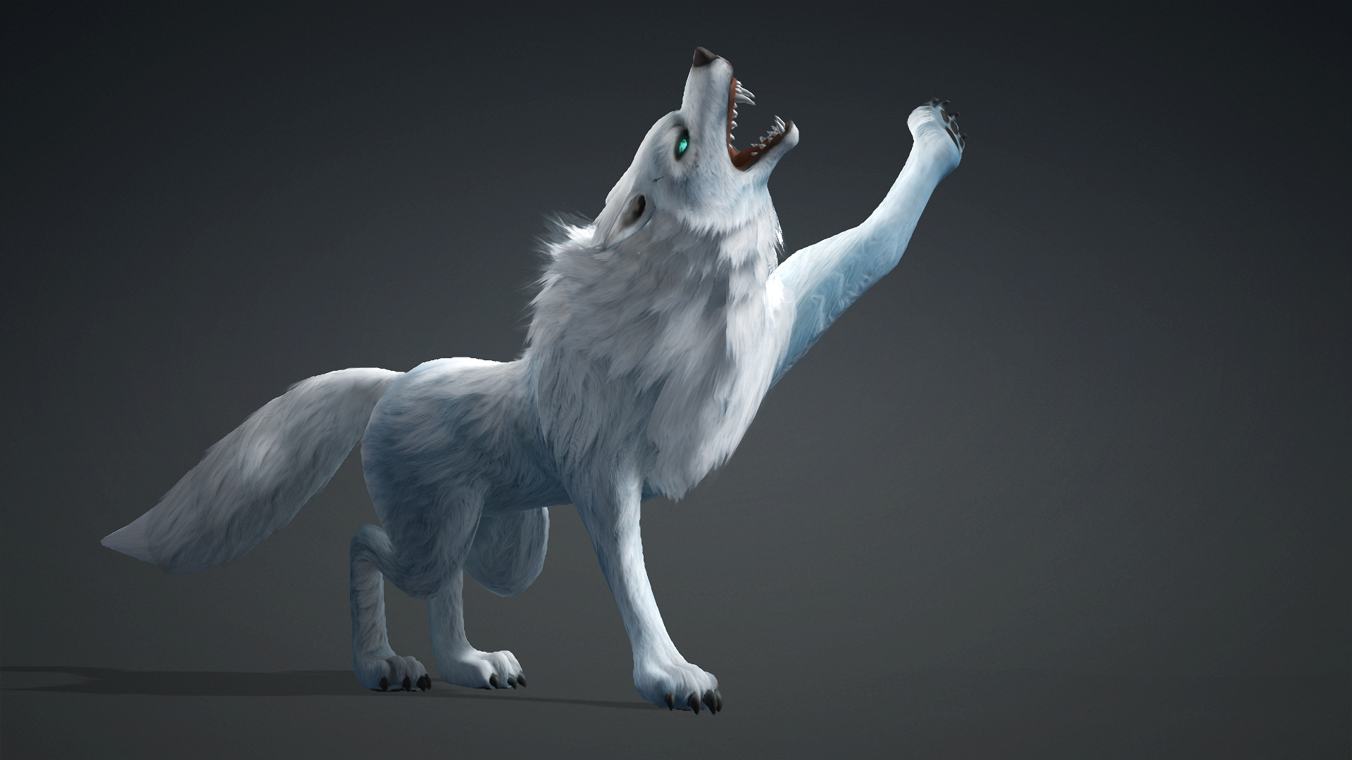 Wolf-C5-Animated 3D Model