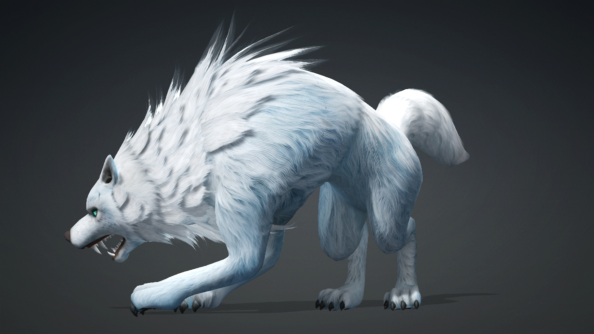 Wolf-C5-Animated 3D Model