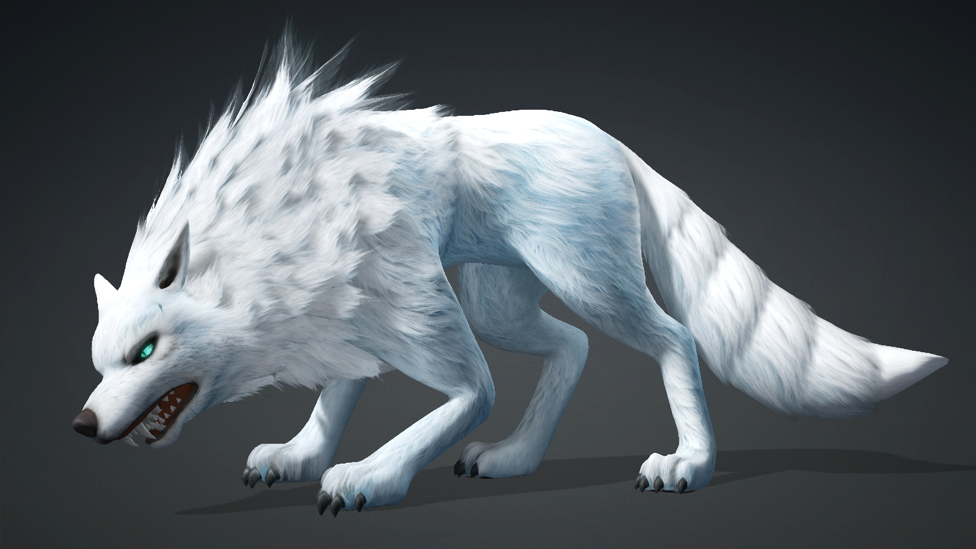 Wolf-C5-Animated 3D Model