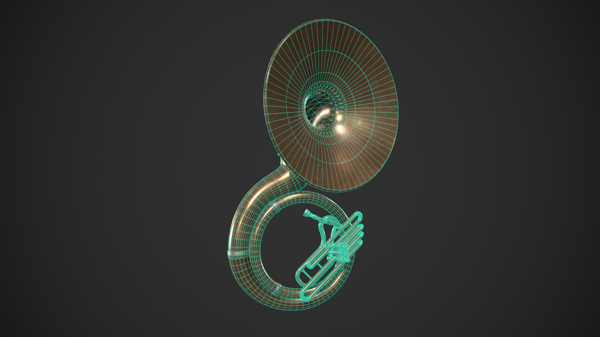 Sousaphone Instrument 3D Model