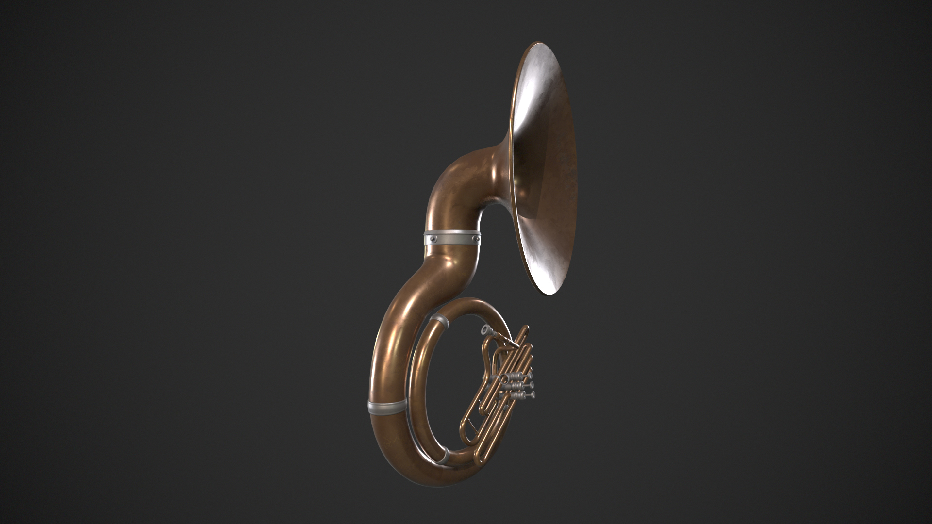 Sousaphone Instrument 3D Model