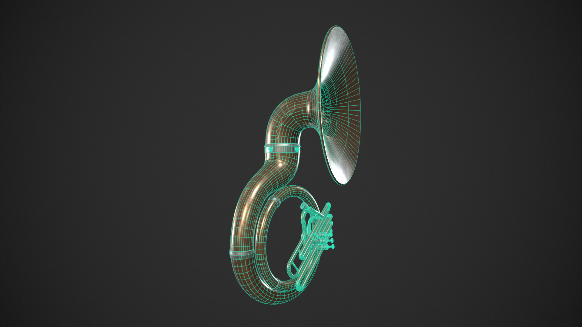 Sousaphone Instrument 3D Model